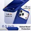 for iPhone 17 Pro Case, Compatible with MagSafe, Screen Protector +[Integrated Silicone Camera Control Button], Shockproof Protective Magnetic Case for iPhone 17 Pro 6.3", Cobalt Blue