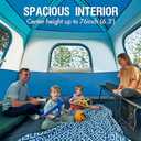PORTAL 6 | 8 | 10 Person Family Camping Tent with Porch, Big Family Camping Tent with Tall Height, Good Ventilation, Water Resitant Large Tent for Outdoor Camping, Backyard (Deep Blue)