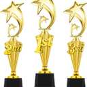 3rd 2nd 1st Place Trophy First Place Plastic Trophy Award for Sports Tournament Funny Prize Cup for Football Soccer Competitions Reward Ceremony