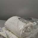 L'AGRATY Faux Rabbit Fur Blanket: 50" x 60" Luxury Soft Fluffy Thick Fur Throw Blanket for Couch Bed Sofa - Cozy Plush Bubble Blankets for Winter: Warm Flannel Fleece Decorative Blanket(Castle Grey)