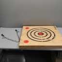Axe Throwing Wooden Target & Knife Throwing Wooden Target with Steel Chain