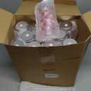 Meanplan 24 Pcs Valentines Gift Bulk 13.5 oz Red Pink Heart Plastic Cup with Lids and Straws Romantic Reusable Tumbler Drinking Mugs for Adults Valentines Wedding Bridal Party Favors Supplies