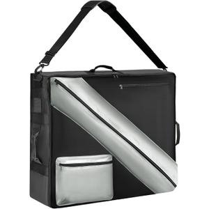 Storage Bag of Dog Playpen, Portable Dog Fence Bag for RV Travel, Compatible with Most 40" H, 8-Panel and 9-Stake Pet Fence Shoulder Bag, Patent Pending (Black)