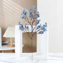 JAKY-Global Babys Breath Silk Artificial Flowers Bulk 12pcs for Fall Decor Fake Flower Bouquet Bulk for Home Kitchen Indoor Bouquet Floral Arrangement Table Centerpieces Party Decor(Blue Ashes)