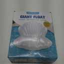 Mr.DaMai Inflatable Seashell Inflatable Pool Float, Inflatable Pool Float for Adults Kids, Summer Pool Party Decorations, Durable Inflatable Pool Float, Suitable for Adults Kids Ages 15+ (White)