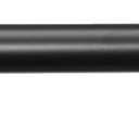 Amazon Basics Adjustable 1 Inch Curtain Rods for Windows, Cap Finials, 72" to 144", Black
