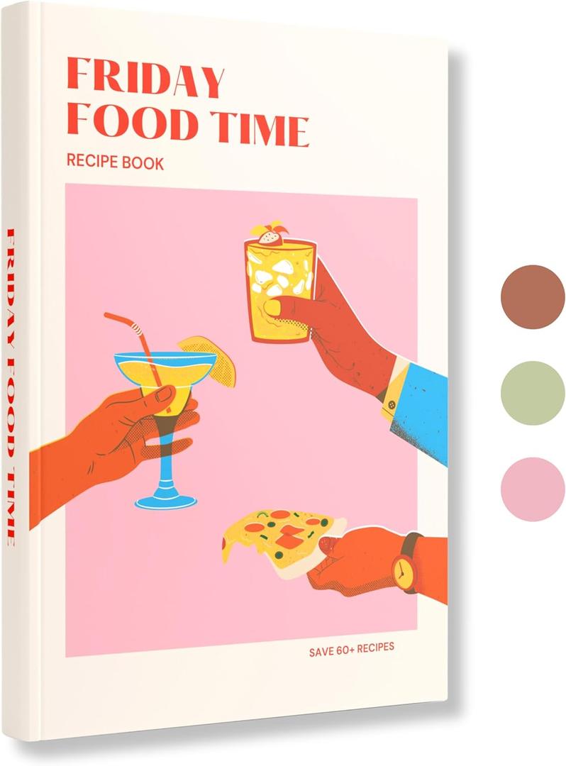 Lamare Blank Recipe Book to Write in Your Own Recipes  Cute DIY Cookbook & Recipe Journal  Perfect Blank Recipe Notebook for Family Keepsakes