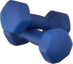 Multi-Colored Neoprene Dumbbells 1kg  2Pack