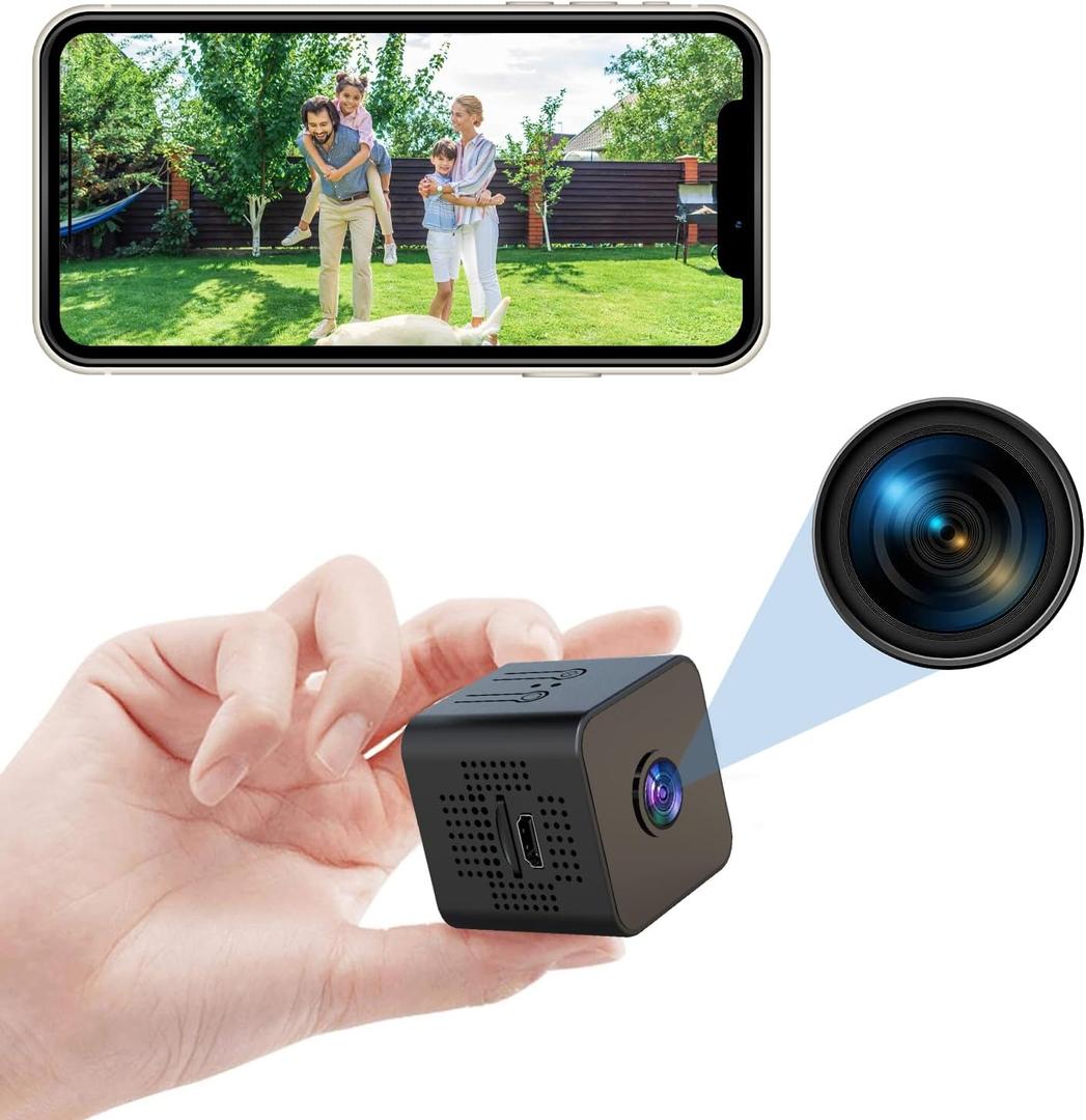 2025 Upgraded 1080P Security-2K Hidden Cameras - Indoor Camer - Spy Cameras -Nanny Camera - WiFi Wireless Cam - HD Surveillance Cam - Home Camer for Pet/Baby - with Night Vision - Green