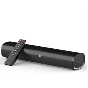 HDMI Sound Bar Smart TV, Home Theater Surround Sound Bars, TV Speakers Sounds Bar Bluetooth HDMI AUX OPT COAX USB Home Audio Surrounds Sounds System For PC Projector Game News/ Music/ Movie, Black