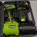 Leaf Blower Cordless,Battery Powered 800,000 RPM Electric Leaf Blower with 2 x 4.0Ah Battery and Charger Handheld Blowers for Lawn Care,Dust,Snow,Car Blowing Water with 2 Extended Nozzle (Green)