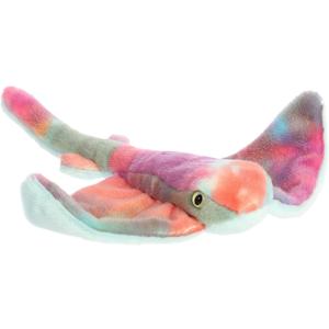Aurora Adorable Mini Flopsie Sting Ray Stuffed Animal - Mini Companions Ready for Playful Adventures - for Kids All Ages, Toddlers, Adults, and Families - Rainbow 10.5 Inches