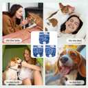 Wegreeco Washable Female Dog Diapers Highly Absorbent Reusable Diapers for Dog in Heat Period, 3 Pack (Blue Jeans, Small)
