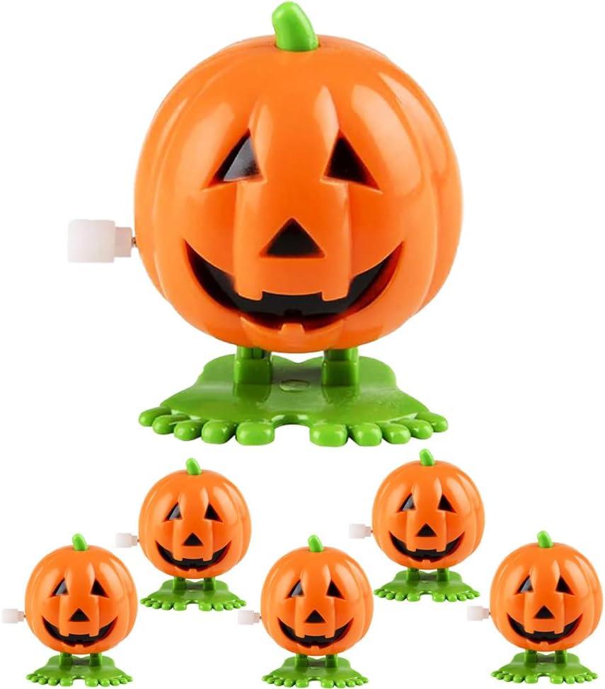 The Dreidel Company Halloween Pumpkin Wind-Up Toys, Birthday Party Favors, Novelty Toys for Boys and Girls, 2" Inches (24-Pack)