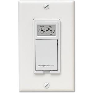 Honeywell Home RPLS730B1000/U RPLS730B1000 7-Day Programmable Light Switch Timer, White
