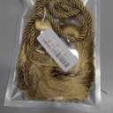 Gold Curtain Tiebacks with Tassel,Modern Rope Window Curtain Ties Backs for Draperies, Outdoor Elegant Decorative Curtain Holdbacks (2P)