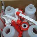 Plastic Spray Bottle (4 Pack, 24 Oz, All-Purpose) Heavy Duty Spraying Bottles Leak Proof Mist Empty Water Bottle for Cleaning Solution Planting Pet with Adjustable Nozzle and Measurements, Red 