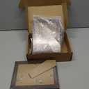 IRahmen 5x7 Picture Frame Set of 4, High Definition Glass 5 x 7 Frame, Wood Rustic Photo Frames for Horizontal or Vertical Display Tabletop and Wall Mounting, Dark Brown