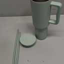 Simple Modern 40 oz Trek Tumbler with Handle and Straw Lid | Cup Holder Friendly Insulated Stainless Steel Travel Mug | Sea Glass Sage