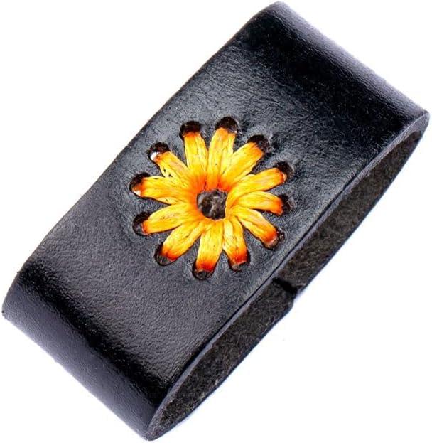 8 x 1.5 "(38mm-40mm) Belt Loop Keeper Leather Loop Keeper Men Belt Buckle Accessories Hand Made Leather (Black)