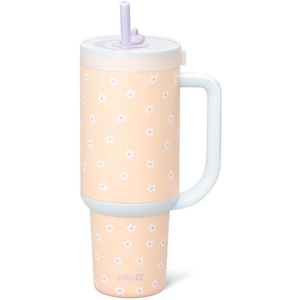 Ello Oasis Tumbler with Handle & Retracting Straw | Reusable Insulated Stainless Steel Cup 100% Leakproof, Gifts for Teens Women Men | Keeps cold for 24 Hours, 40oz 30oz Cup Holder Friendly