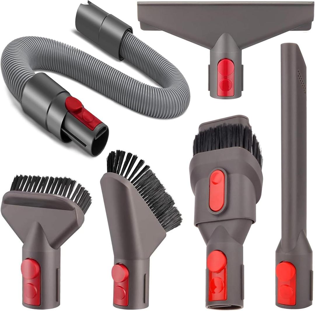 Professional Vacuum Attachment Kit for Dyson GEN5 G5 V15 V12 V11 V10 V8 V7 Detect Cyclone Torque Drive Absolute Animal Trigger Cordless Vacuum Accessories Extension Hose Replacement Brush