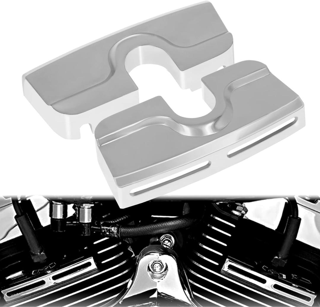 Chrome Spark Plug Head Bolt Covers Fit for Harley Twin Cam Touring Electra Glide Road King Street Glide Road Glide Softail Dyna Trike 19992017 Billet Aluminum