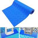SKARUMMER Swimming Pool Ladder Mat - Protective Pool Ladder Pad Step Mat with Non-Slip Texture, Blue Medium Blue Medium Pool Step Mat, Pool Liner Protection Mat (36 X 36 inch)