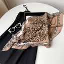 Women Stretch Ruched Head Scarf Like Satin Silk Scarf Sleeping Hair Wrapping Night Neck Scarves Headscarf 27.5