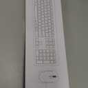 seenda Wireless Keyboard and Mouse Combo, Rechargeable Quiet Keyboard Mouse, Sleek and Ultra Thin Design, FullSize with Number Pad for Windows, Laptop, PC, Notebook, Desktop Silver and White