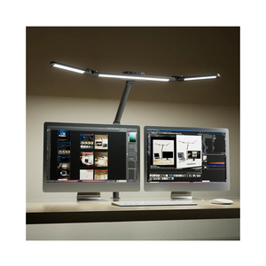 EPABINA Architect Desk Lamp with 5 Light Bars for Home Office, 32.5Inch Long Led Desk Light with Clamp, 24W Tall Foldable Computer Lamp with Swing Arm, Bright Table Light for Desktop Working Drafting