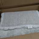 Laura Ashley Heathered Crochet Border 100% Cotton 17"x24" / 20"x32" 2-Piece Skid-Resistant Bath Rug Set, Sage Green