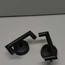 DGYB Double Black Towel Hooks Set of 2 Heavy Duty Suction Cup Hooks for Bathrooms and Showers - Stainless Steel - 15 Lb Capacity