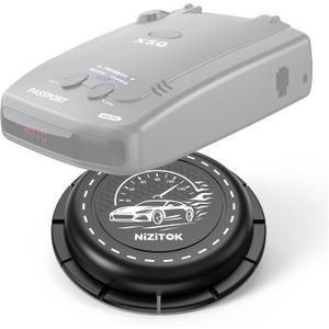 Upgraded Magnetic Radar Detector Dashboard Mount with N52 Magnets, Adhesive Holder for Escort, Uniden, Valentine One, Anti-Vibration Stable Fit, Adjustable Angle Design