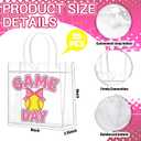 Wesnoy 20 Pcs Pink Bow Softball Goodie Bags with Handles Reusable Softball Treat Bags for Candy Birthday Party Supplies 8 x 8 x 3.15'', 1 count