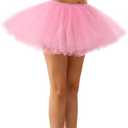 Spooktacular Creations Women Tutu Skirt Costume Adult Halloween Tutus for Halloween Costume Cosplay Party (Pink)