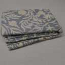 SLEEPBELLA Duvet Cover King Size, 600 Thread Count Cotton Beige & Bluish Grey Printed with Luxurious Leaves Pattern Reversible Botanical Comforter Cover Sets, Bedding Set 3Pcs (King, Beige Paisley) (King 104"x90")