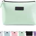 Cosmetic Bags for Women Small Makeup Bag for Purse Pu Leather Makeup Pouch Travel Makeup Bag with Zipper Make Up Bag for Travelling