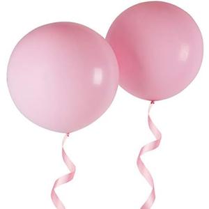 OUPKING 36 Inch Giant Round Balloons Macaron pink 5 Packs Latex Balloons for Photo Shoot Wedding Baby Shower Birthday Party Decorations