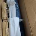 Swivel Counter Height Barstool with Back, Upholstered 26'' Counter Stool with Metal Frame, Channel Seat Back, Set of 2 Velvet Navy Blue