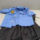 Lumiparty Police Officer Costume for Kid, Girls Police Costume, Halloween Cop Costume Outfit Set for Roleplay Dress Up Large