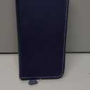 SHIELDON Wallet Case for iPhone 17 Pro Max 6.9-inch 2025 | Genuine Leather, Folio, RFID Blocking Credit Card Holder, Kickstand, Magnetic, Shockproof Protective Cover - Retro Dark Blue