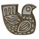 Textile Printing Block Bird Hand Carved Wooden Stamp Wood Block Printing Textile Stamps for Fabric/Pottery Blocks- 6 Inch