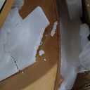 Merax 28.5" Round Nesting Coffee Table Set, Elegant Luxurious White Marble Top, Wood Finish, 2-Tier Storage and 1 Drawer for Living Room Apartment, Natural