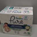 Pampers Pure Baby Diapers, Size 1 (8-14 lbs), 132, Up to 100% Leakproof, Premium Hypoallergenic Soft Diapers