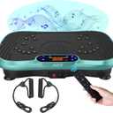 AXV Vibration Plate Fitness Platform Exercise Machine Vibrating Shaking Full Body Shaker Workout Vibrate Stand Shake Board Sport Gym for Weight Loss Fat Burner for Women Men