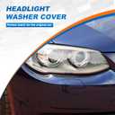 Front Bumper Headlight Washer Nozzle Cover Cap Fit for BMW E92 E93 328i 335I 335IS Coupe Convertible 2011 2012 2013 61677253393 61677253394 (Black, Left Driver Side)