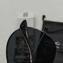 livho Sunglasses for Men Women Aviator Polarized Metal Mirror UV 400 Lens Protection (Black Grey)