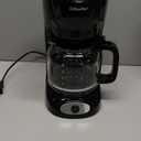 Mueller 12-Cup Drip Coffee Maker - Borosilicate Carafe, Auto-Off, Reusable Filter, Anti-Drip, Keep-Warm Function, Clear Water Level Window Coffee Machine, Kitchen Essentials & Accessories (Black)