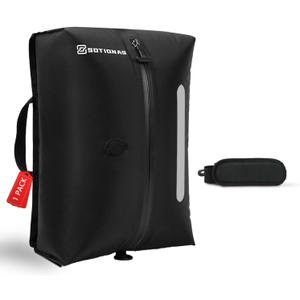 1Pack Vacuum Seal Bags For Clothing Travel | Waterproof Reusable Compression Bags with Shoulder Strap for Luggage and Suitcase, Space Saver Vacuum Seal Packing Cubes for Clothes (No Pump)